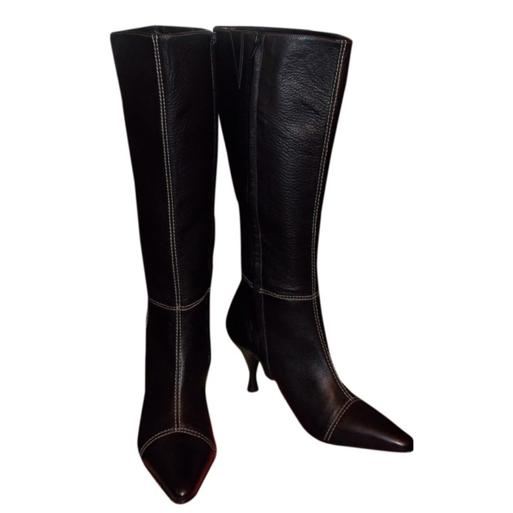 [Audrey Brooke] | Belle Knee High Leather Boots